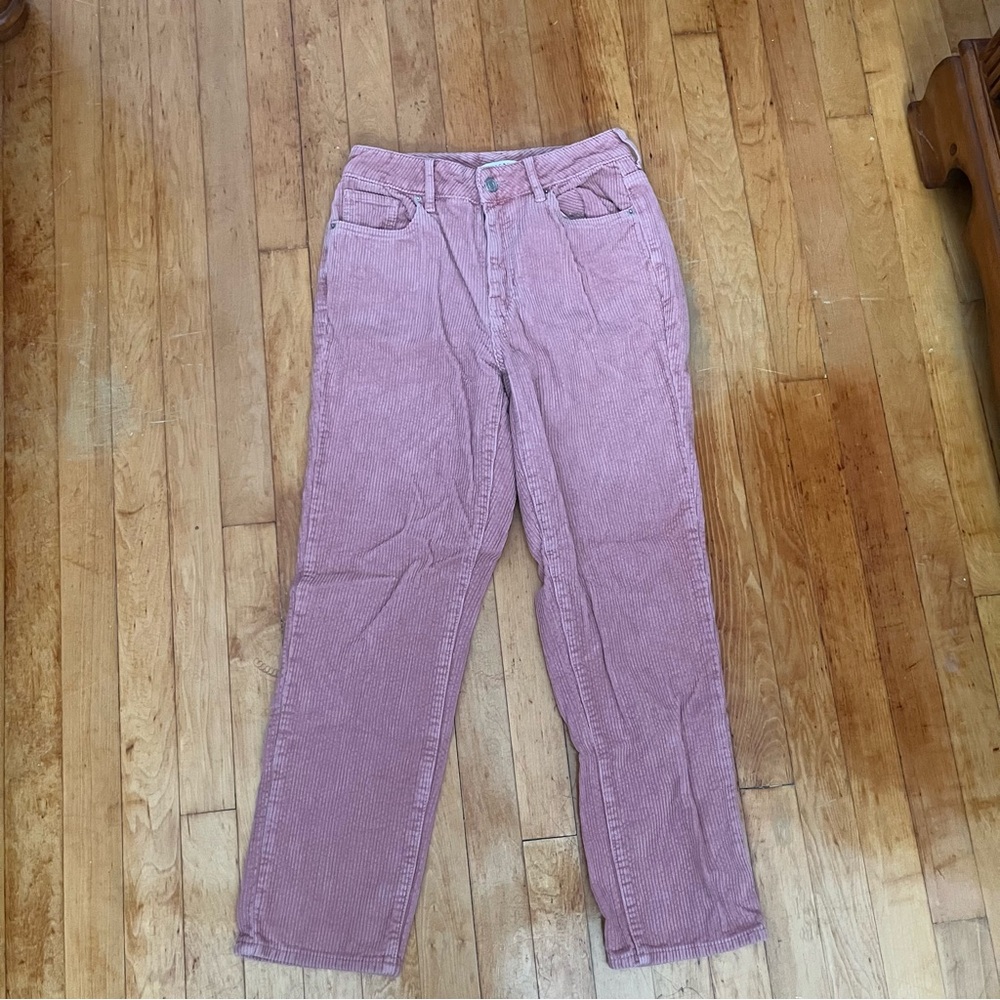 PacSun pink corduroy mom jeans size 25